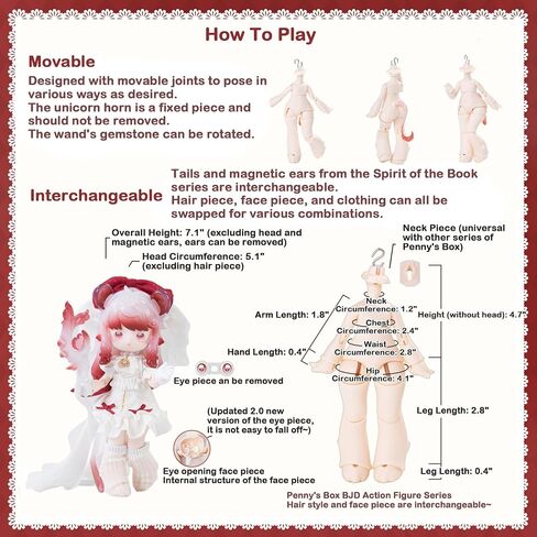 Beemai Antu Spirit of the Book Series - Prologue and Epilogue Set ، 1/12 BJD Dolls Design Tlysy Figures Hombolts Hight in Kuwait