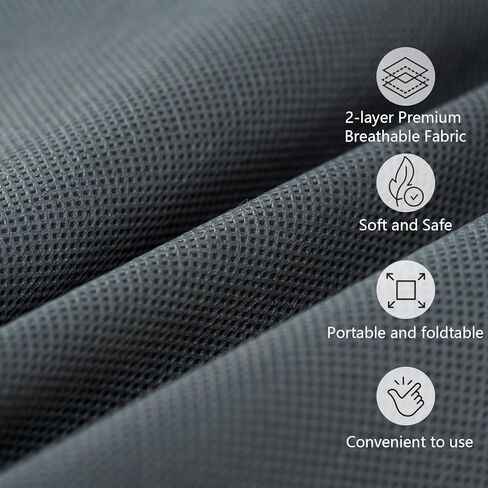 Over The Door Organizer Storage 5-Shelf Hanging Closet Organizer, Door Organizer Hanging Bathroom, Breathable 5 Large Capacity+10 Side Pockets, Xmas Gift for Her, Kitchen Home Living Room Door, Grey in Kuwait