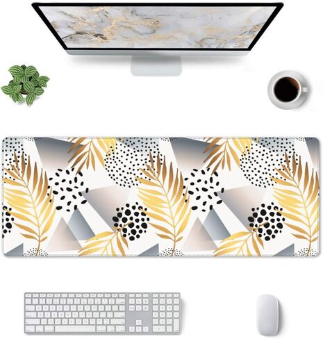 منصات الماوس الكبيرة الممتدة للمكتب ، والألعاب Mousepad مع رخام مضحك للنساء هدايا المكاتب ، و XL Big Nonslip Computer Mats Deskmat للوحة المفاتيح والكمبيوتر المحمول ، (Pink ، 31.5 * 11.8 بوصة) in Kuwait