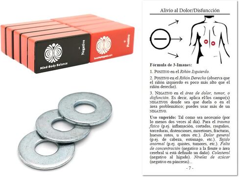 Biomagnetismo Terapia con Imanes - Set de Inicio Rápido de SaveMeMagnets - (Folleto Instructivo y 6 Imanes de Cerámica Encubiertos) in Saudi Arabia