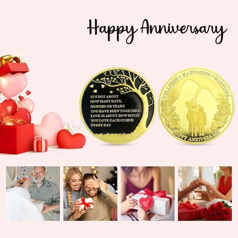 Wedding Memorial Gifts Souvenir Coin Marriage Memorial Day Romantic Present for Him Her Wife Husband Mom Dad Parents Grandparents - Love Tree in Saudi Arabia