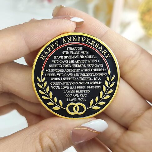 Wedding Memorial Gifts Souvenir Coin Marriage Memorial Day Romantic Present for Him Her Wife Husband Mom Dad Parents Grandparents - Love Tree in Saudi Arabia
