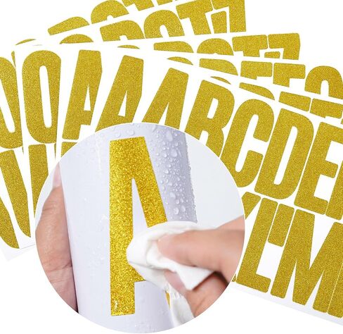 10 Sheets Gold Letter Stickers 1000Pcs 3Inch Glitter Alphabet Stickers Vinyl Self Adhesive Stickers Kit Big Font Stick on Letters Peel and Stick for for Poster Board Mailbox Crafts Classroom Decor in Saudi Arabia