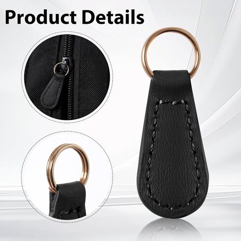 Deoward Zipper Pull Pulling Pu Leather Szipper Tag Fixer Repair for backpacks ، jetts ، الأمتعة ، المحافظ ، الحقائب ، حقائب اليد (6 أجهزة كمبيوتر) in Kuwait