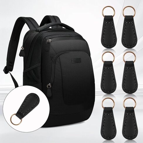 Deoward Zipper Pull Pulling Pu Leather Szipper Tag Fixer Repair for backpacks ، jetts ، الأمتعة ، المحافظ ، الحقائب ، حقائب اليد (6 أجهزة كمبيوتر) in Kuwait