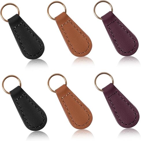 Deoward Zipper Pull Pulling Pu Leather Szipper Tag Fixer Repair for backpacks ، jetts ، الأمتعة ، المحافظ ، الحقائب ، حقائب اليد (6 أجهزة كمبيوتر) in Kuwait