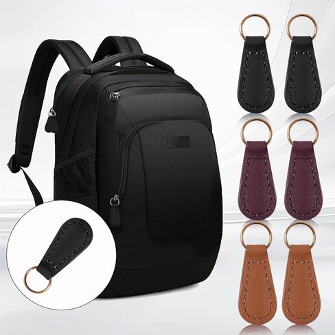 Deoward Zipper Pull Pulling Pu Leather Szipper Tag Fixer Repair for backpacks ، jetts ، الأمتعة ، المحافظ ، الحقائب ، حقائب اليد (6 أجهزة كمبيوتر) in Kuwait