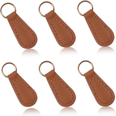 Deoward Zipper Pull Pulling Pu Leather Szipper Tag Fixer Repair for backpacks ، jetts ، الأمتعة ، المحافظ ، الحقائب ، حقائب اليد (6 أجهزة كمبيوتر) in Kuwait