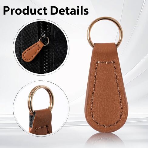 Deoward Zipper Pull Pulling Pu Leather Szipper Tag Fixer Repair for backpacks ، jetts ، الأمتعة ، المحافظ ، الحقائب ، حقائب اليد (6 أجهزة كمبيوتر) in Kuwait