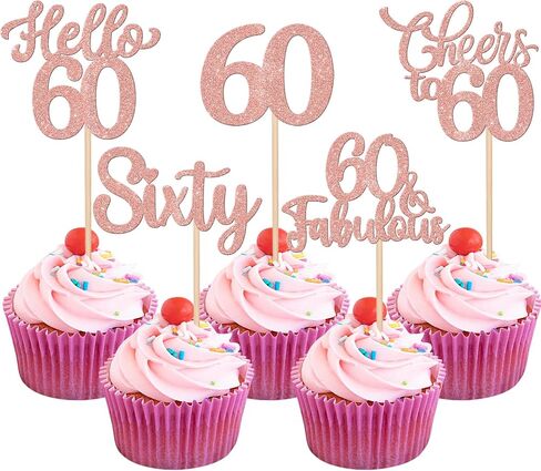 30PCS Happy 65th Birthday Cupcake Toppers Glitter Hello 65 Fabulous Sixty Five Cheers to 65 Years Old Birthday Cupcake Picks for Happy 65th Birthday Anniversary Party Cake Decorations Supplies Gold in Saudi Arabia