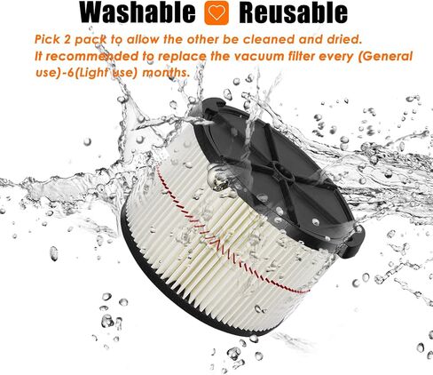 Universal Filters for CMXZVBE38755 CMXZVBE38754 Craftsman Filter, Replaces # 009-38754 Red Stripe Filter, Fits 5/6/ 8/9/ 12/14/16/20 gallon CRAFTSMAN Shop Vacuums1988+ in Kuwait