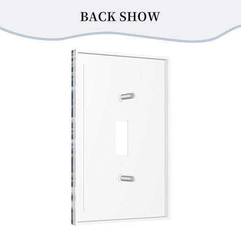 Orca Whale with Marine Life Light Switch Cover 1 Gang Outlet Plate Single Duplex Wall Plate Covers Decorative Switchplate Covers Electrical Faceplate for Home Decor in Saudi Arabia