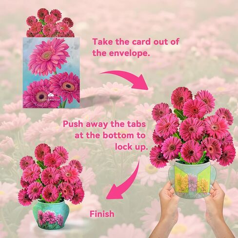 البطاقات المنبثقة لأمي ، ورقة ثلاثية الأبعاد باقات Ranunculus بطاقات التربية هدايا ، وهدايا يوم الأم ، وشكر البطاقات ، والزهور الورقية مع بطاقة الملاحظة والمغلف (Ranunculus in Sunshine) in Saudi Arabia