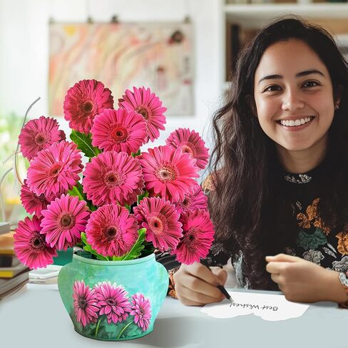 البطاقات المنبثقة لأمي ، ورقة ثلاثية الأبعاد باقات Ranunculus بطاقات التربية هدايا ، وهدايا يوم الأم ، وشكر البطاقات ، والزهور الورقية مع بطاقة الملاحظة والمغلف (Ranunculus in Sunshine) in Saudi Arabia