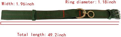 Adjustable Four-Layer Nylon Thickened Cow Collar with 2-Rows Metal Buckle and Traction Chain for Horse, Sheep, Cattle, Dog, Camel (57inch) in Saudi Arabia