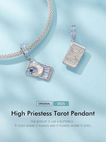 Mysterious Retro Tarot Cards Charms 925 Sterling Silver Beads Pendant Fits Pandora Bracelet Necklace for Women in Saudi Arabia
