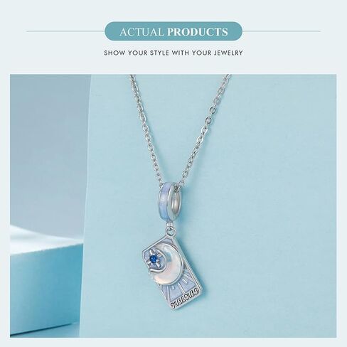 Mysterious Retro Tarot Cards Charms 925 Sterling Silver Beads Pendant Fits Pandora Bracelet Necklace for Women in Saudi Arabia