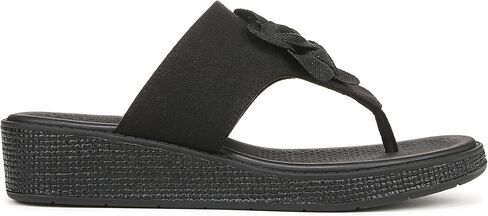 Women's Bloom Flip-Flop, Natural Stretch Linen Fabric, 6.5 in Saudi Arabia