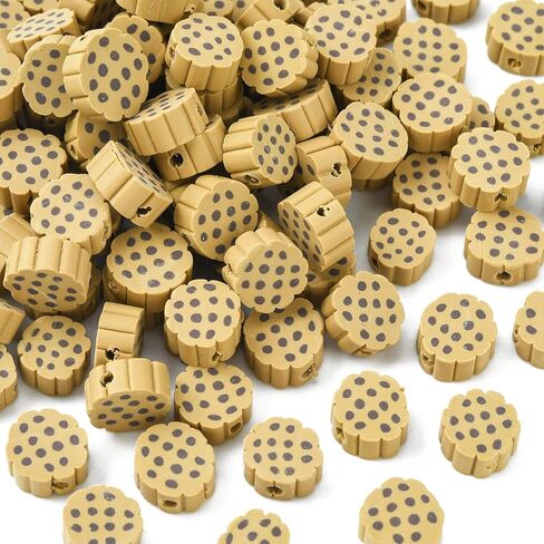 Airssory 100 Pcs Black & White Plaid Squares Beads Polymer Clay Mosaic Bead for Handmade Crafts Jewelry Making Supplies - 10x4.5mm in Kuwait