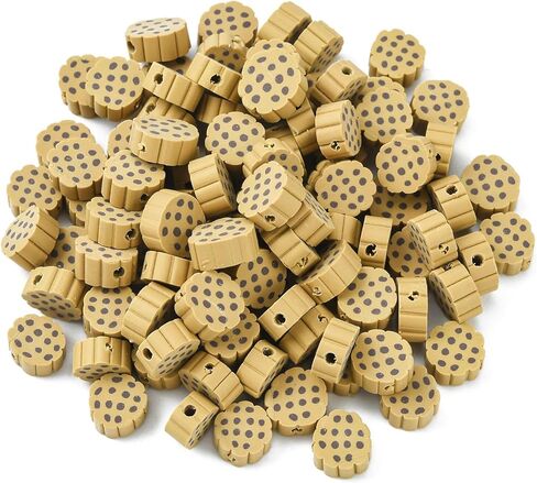 Airssory 100 Pcs Black & White Plaid Squares Beads Polymer Clay Mosaic Bead for Handmade Crafts Jewelry Making Supplies - 10x4.5mm in Kuwait