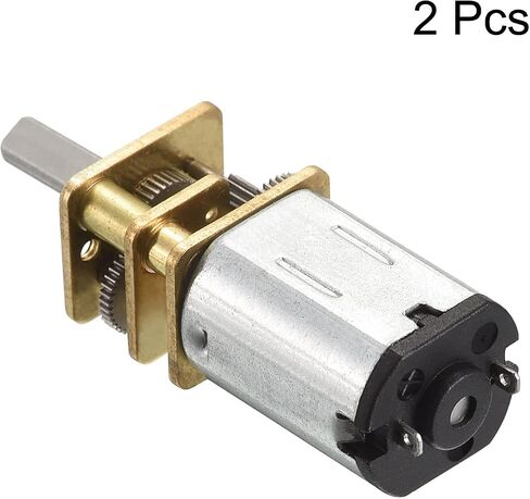 Meccanixity Micro Speed ​​Gear Motor ، DC 6V 400 دورة في الدقيقة مع علبة التروس المعدنية الكاملة لطائرة RC DIY ، حزمة سيارة طراز 2 2 in Saudi Arabia