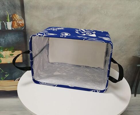 Rectangle Foldable Gift Laundry Basket, Storage Basket for Dirty Cloth, Toys Nursery, Kids Clothes Basket Laundry Hamper with Handles for Room Decor (REC-Dragonfly) in Saudi Arabia