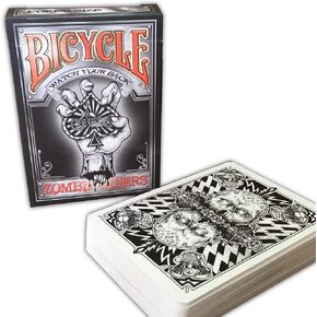 ركاب الدراجات الدراجية Zombie Play Marters: Bicycle Brand ، Magic Finish ، بطاقات محترمة باليد - أوراق لعب الزومبي - لعبة البطاقات - للجنسين - النمط الحديث - اللغة الإنجليزية - العمر 15+