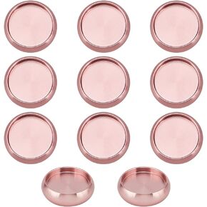 Benecreat 11pcs أقراص ربط سبيكة الألومنيوم ، 18 مم/0.7 بوصة أقراص دسمة معدنية Discbound Discbound Rings للأعمال الفنية للكمبيوتر المحمول ، الذهب الوردي