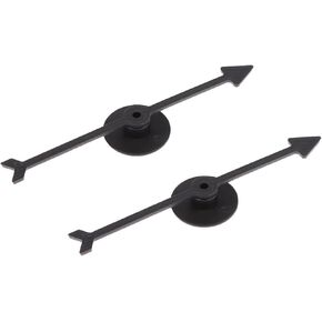 2 Pcs Black Spinner Game Engaging Board Arrow Set.Home and School Party Spinners, Plastic Craft with Suction Cup Board Games Accessories
