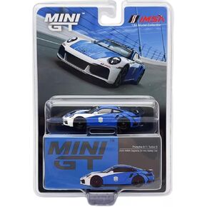 منمنمات حقيقية من المنمنمات Porsche 911 Turbo S Safety Car 2023 IMSA DAYTONA 24 HRS 1/64 DIECAST MODEL CAR MINI GT MGT00735