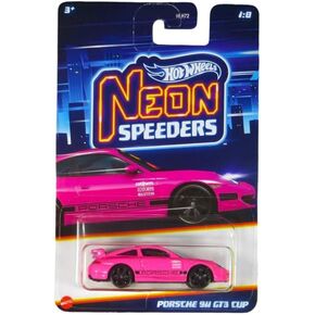 Hot Wheels Neon Speeders Porsche 911 GT3 Cup 1/8 Scale, Pink