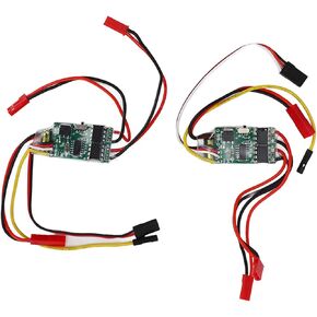 وحدات تحكم السرعة الكهربائية ، 2pcs مصبوبة بالفرشاة ESC Way Way ثنائية الاتجاه ESC لـ RC Model Boat 130 180 محرك مصقول