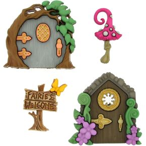 مجموعة Fairies by Dress It Up Buttons و Chilishments - 6 قطع - تؤمن بالزواج