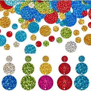 Sunnyclue 1000pcs 15 أنماط مسطحة الترتر الفضفاضة الترتر بليتات كبيرة من البلاستيك pvc ملونة الملونة الفنية القزحية التزيين الجولة الترتر لخياطة حلي التطريز DIY
