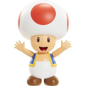 Super Mario Action Figure 2.5 inch Red Toad Toy القابلة للتحصيل