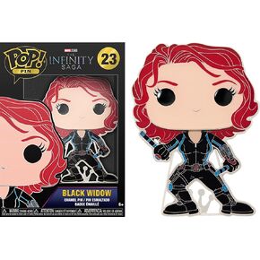 Funko Pop Collectible Enamel Pin - Black Widow - Avengers Enamel Pins - Cute Collectable Novelty Brooch - for Backpacks & Bags - Gift Idea - Official Merchandise - Superheroes Fans