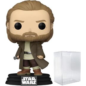 Pop Star Wars: Obi-Wan Kenobi (Ben) Funko Vinyl Figure (مجمعة مع حالة واقي المربع المتوافق) ، متعدد الألوان ، 3.75 بوصة