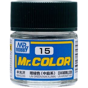 GSI Creos - C15 Semi-Gloss IJN Green - Nakajima (10ml), Mr. Color