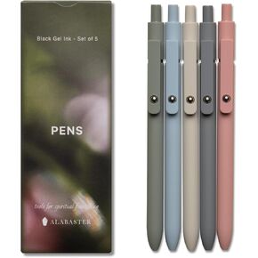 Alabaster Co. - Pen Variety Pack ، الحبر الأسود: دراسة الكتاب المقدس وإمدادات اليومية. كتابة جمالية وسلسة ، هدايا مسيحية للنساء ، هدايا لأمي (الباستيل (الحبر الأسود))