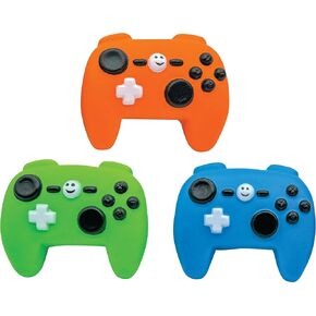 Raymond Geddes Slow Rise Gamer Squishy Toy - حزمة من 24 لعبًا اسفنجيًا للأطفال في 3 ألوان رائعة - ألعاب الحفلات الممتعة للأطفال