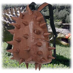 Adult Dinosaur Backpack for Men Women, Ankylosaur Casual Daypack, Waterproof 15.6 Inch Dragon Thorn Laptop Backpack, Fashion Spike Punk Backpack for Commuter Travel Shopping Black