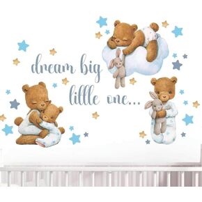 Nursery Wall Decal Animal Wall Decals Decor Pink Wall Decals Kids Room Decor Wall Stickers Girl Baby Room Decor Toddler Room Decor Nursery Wall Decals Pink Rabbit Baby Girl Nursery Wall Decor