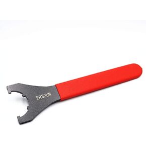 ER-32UM Spanner Wrench Collet Chuck Wrench Red Precision Collet Wrench CNC Milling for Clamping Nut and Screw (2 Pack)