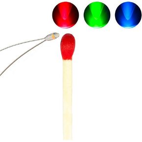 Tiny Led Lights for Crafts, 20 Pcs Micro LED, RGB Slow flashing Mini LED,SMD led 0603,Soldered Micro Litz Wired Leads, Multi-Resistor, Suitable Used in Any Small Model, Cosplay, Tight Space Lighting ﻿