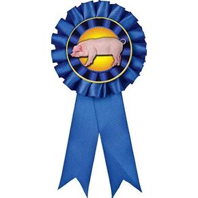 Blue Hog Blue Rosette Ribbon ، Hog Rosette Trophy Ribbon Award Award Prime