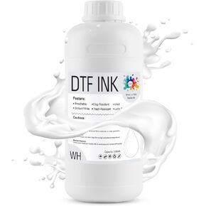 حبر DTF لطباعة فيلم DTF Transfer Film ، حبر أبيض 1000 مل ، لـ Epson 4720/I3200/XP600/Epson L Series Series سطح المكتب ، 34 أوقية