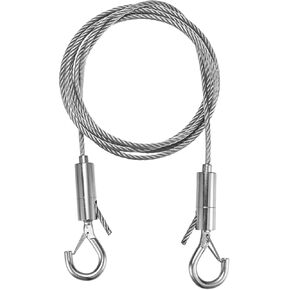 1-Pack Adjustable Picture Hanging Wire Kit, 2mx3mm Mirror Hanging Wire, Holds Up to 661lbs(300kg) 6.6FT Picture Frame Wire for Billboards/Basket/Flowerpot