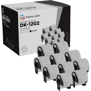 LD Products Compatible Shipping Label Replacements for Brother DK-1202 2.4 inch x 3.9 inch (10-Pack) for use in P-Touch: QL-1050, QL-1050N, QL-1060N, QL-500, QL-500EC, QL-550, QL-570 & QL-570VM