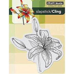 Penny Black Decorative Rubber Stamps ، Tiger-Lily (40-199)
