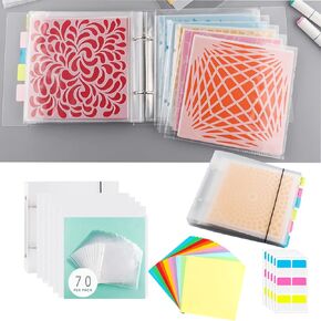130 صفحة 1sets 6x6 Cookie Storage Storage Binder Die Cut and Stamping Volder Folder Baking Stencil Scrapbooking Diays Storage Book Book Collection